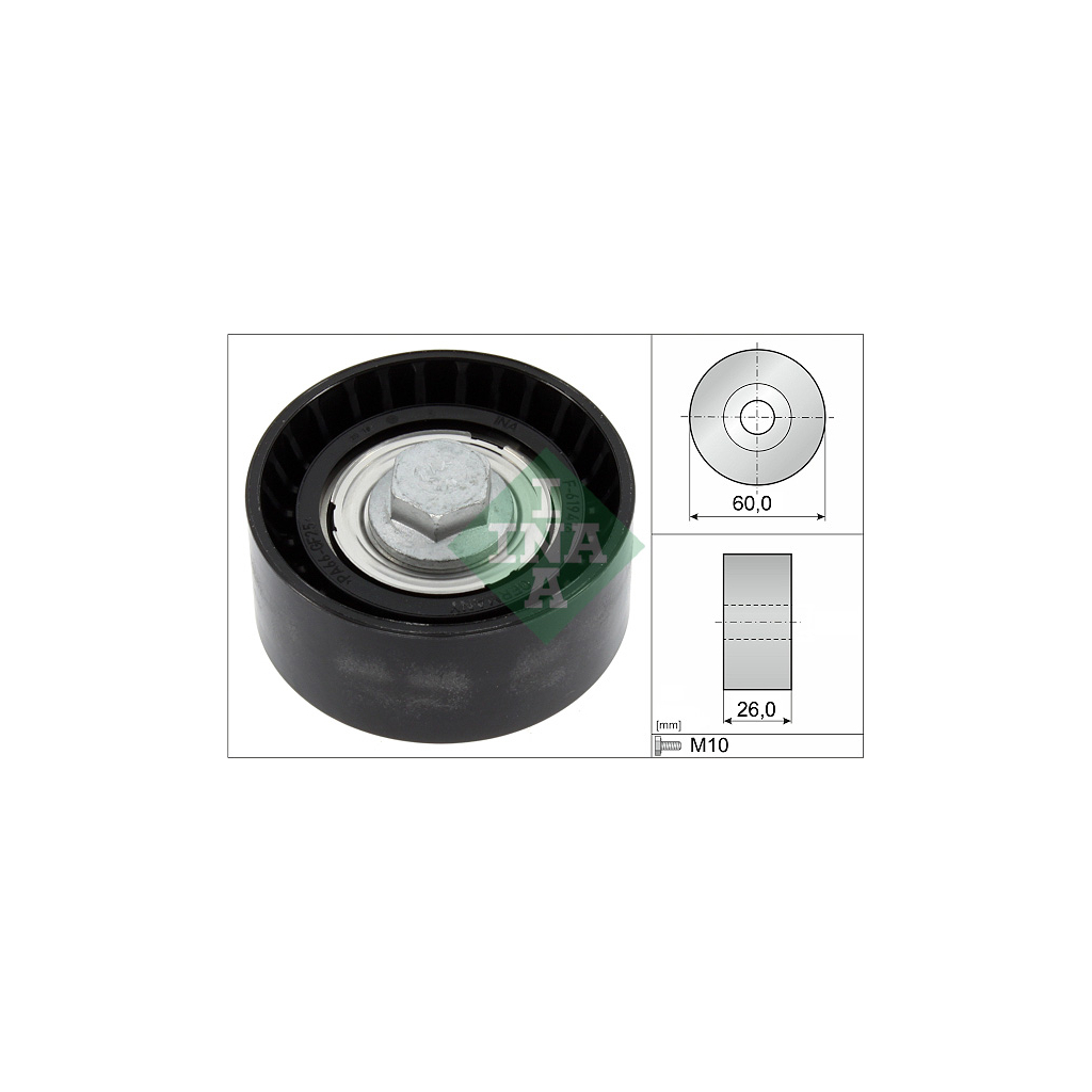 Ролик натягувача ременя INA 532 0868 10 - зображення 1