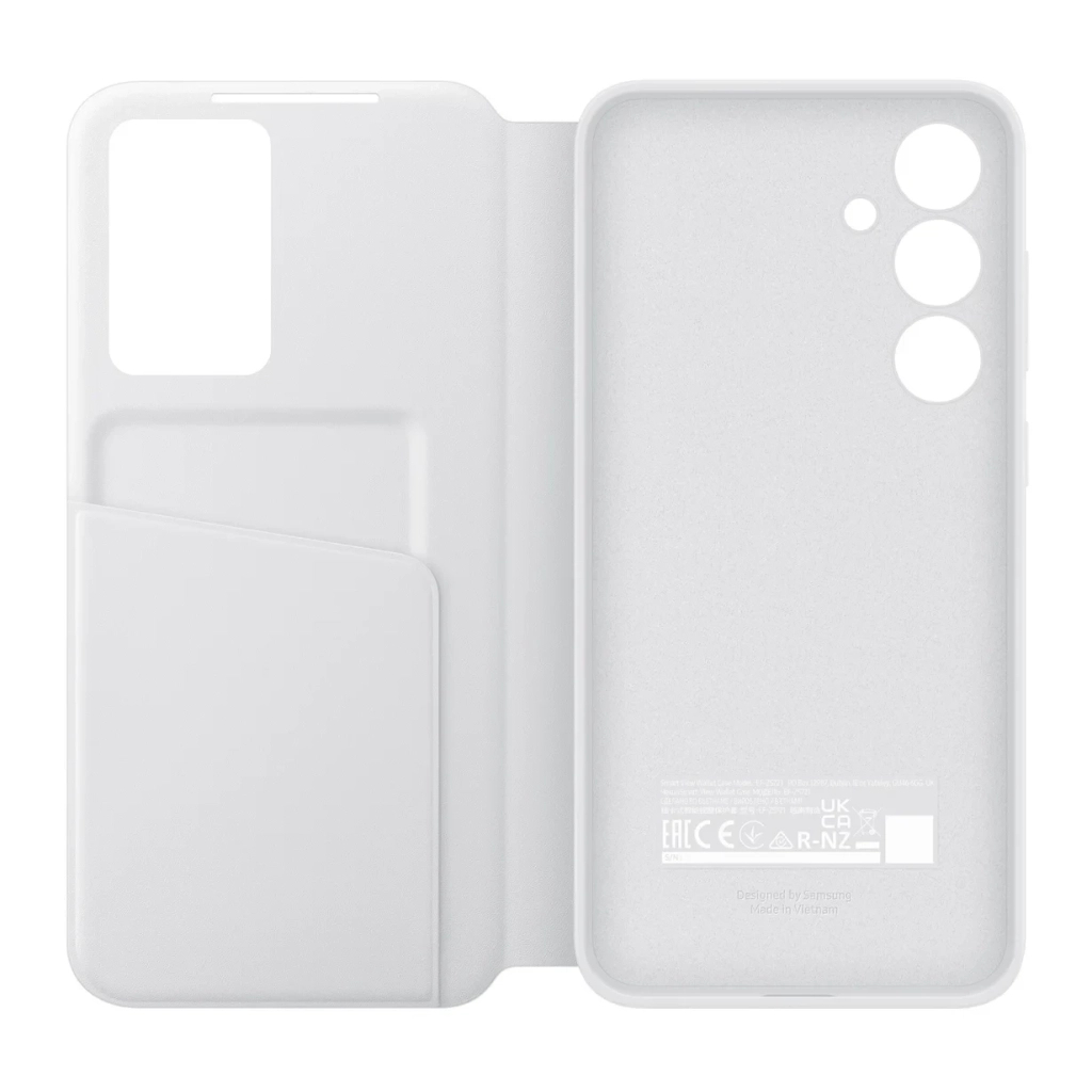 Чохол до мобільного телефона Samsung Smart View Wallet Case Samsung Galaxy S24 FE White (EF-ZS721CWEGWW) - зображення 5