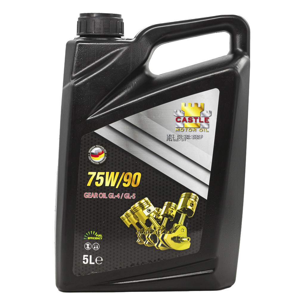 Трансмісійна олива CASTLE MOTOR OILS 75W90 5л - изображение 1