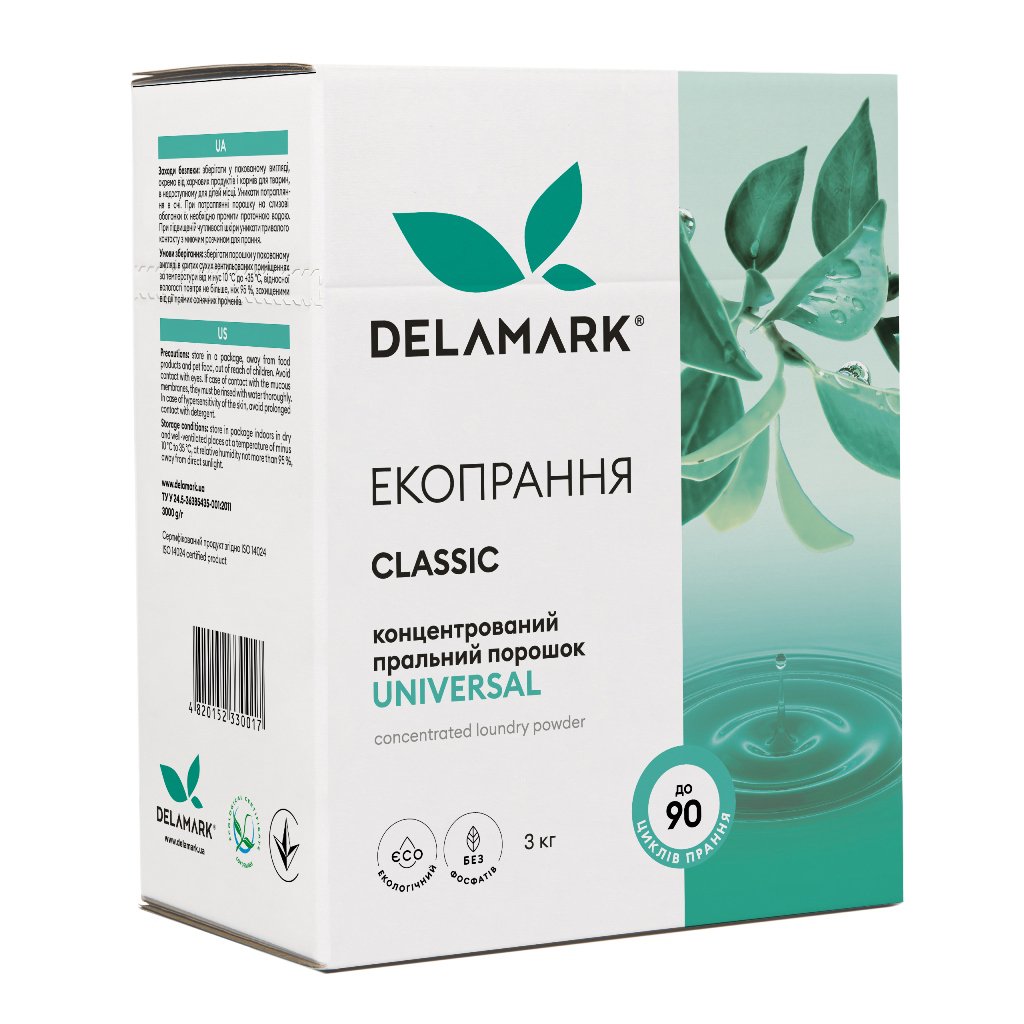 Пральний порошок DeLaMark Universal 3 кг (4820152330017) - зображення 1