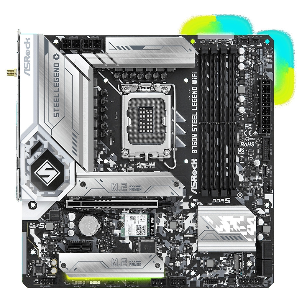 Материнська плата ASRock B760M STEEL LEGEND WIFI - зображення 2