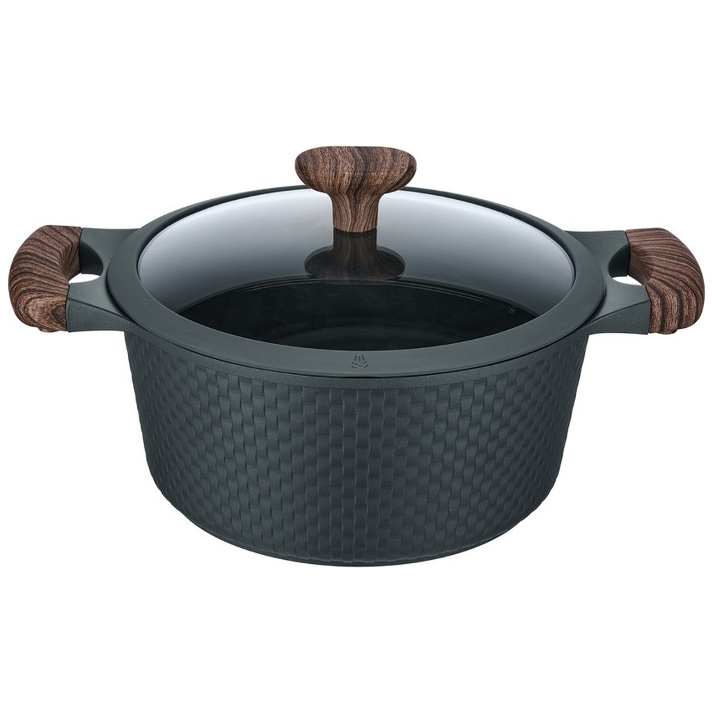 Каструля Resto Ran чорна 24 см 4,2 л (93903) - зображення 1