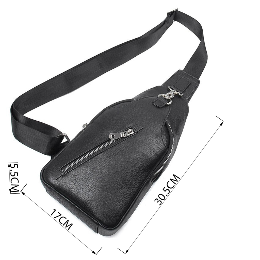 Сумка Vintage Флотар через плече Чорна (14973) - зображення 3