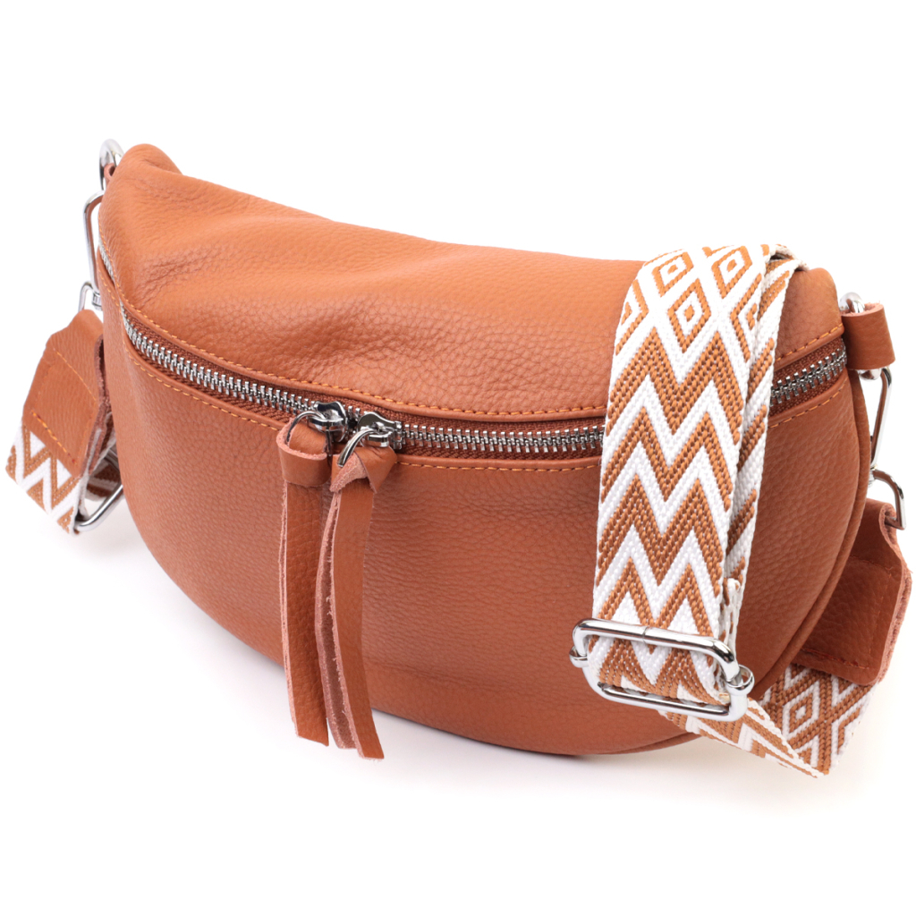 Сумка Vintage Шкіряна жіноча через плече з міні гаманцем Руда (22665) - зображення 1