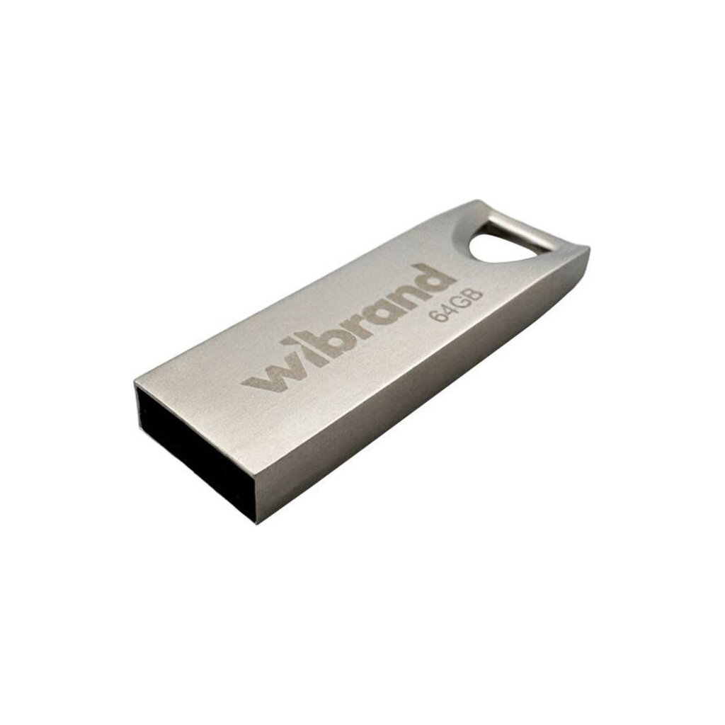 USB флеш накопичувач Wibrand 64GB Taipan Silver USB 2.0 (WI2.0/TA64U2S) - зображення 1