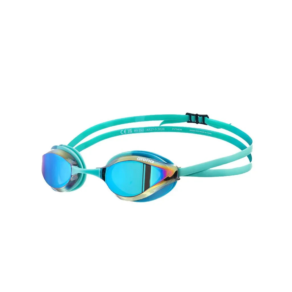 Окуляри для плавання Arena Python Mirror 1E763-115 бірюзовий, блакитний OSFM (3468337331315) - зображення 2
