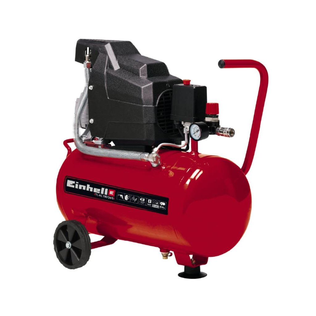 Компресор Einhell TC-AC 190/24/8, 1500Вт, 24л, 160л/хв, 8бар (4007325) - зображення 1