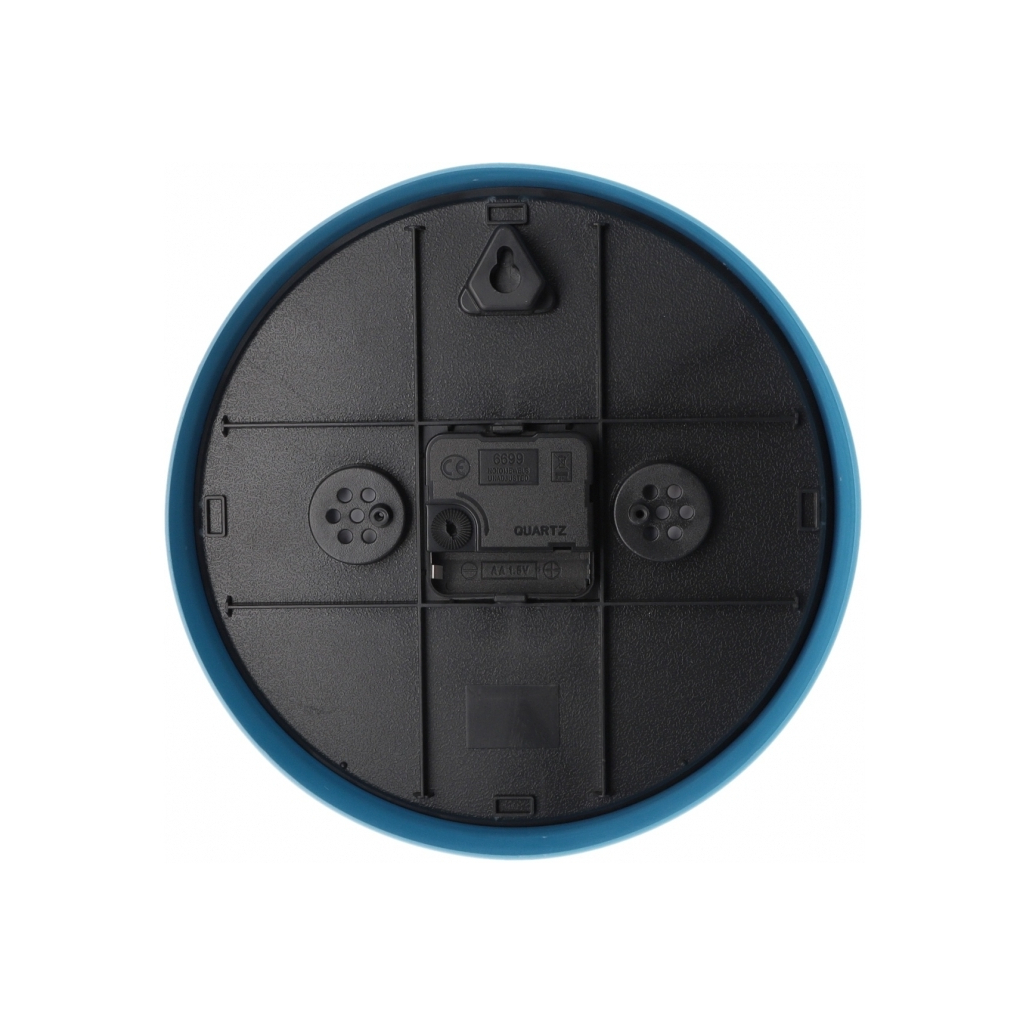 Настінний годинник Optima Little Zebra пластиковий, блакитний (O52106) - зображення 3