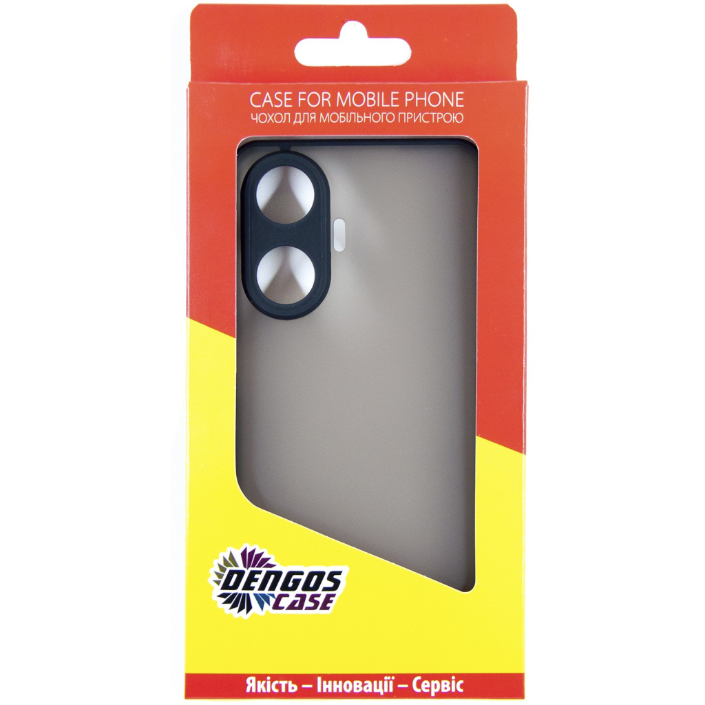 Чохол до мобільного телефона Dengos Matte Realme C55 (black) (DG-TPU-MATT-123) - зображення 5