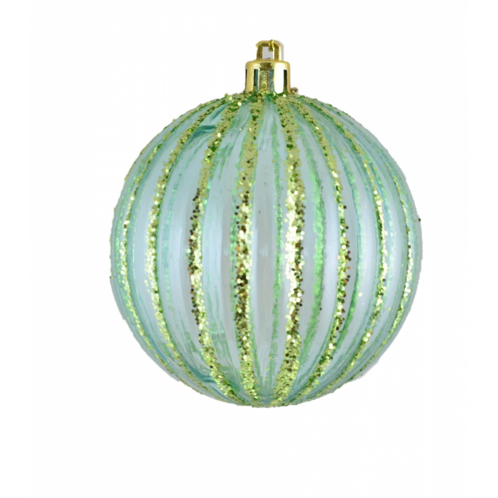 Ялинкова іграшка YES! Fun Водоспад куля світло блакитний 8 см (972948) - зображення 1