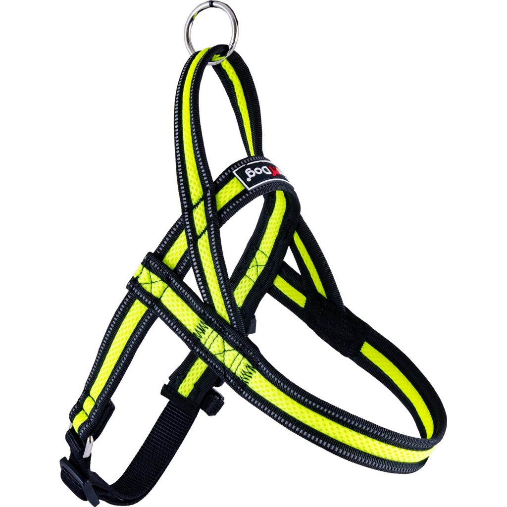 Шлея для собак GimDog Alfresco Y неопрен 2.0х55 58-70 см жовта (8009632059686) - зображення 1