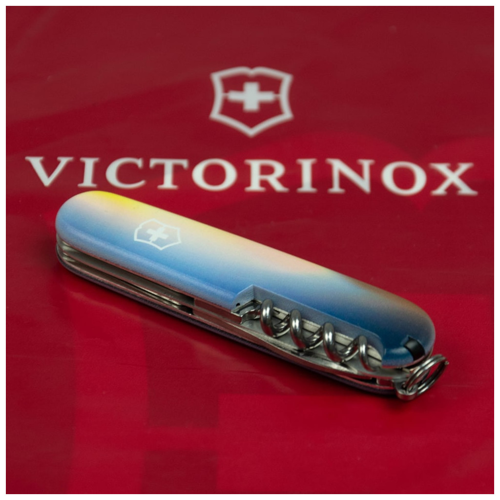 Ніж Victorinox Spartan Army 91 мм Літак + Емблема ПС ЗСУ (1.3603.3_W3040p) - зображення 4