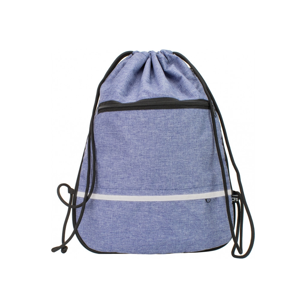 Сумка для взуття Cool For School з 2 блискавками з розширенням унісекс темно-синя (CF85759-24) - зображення 1