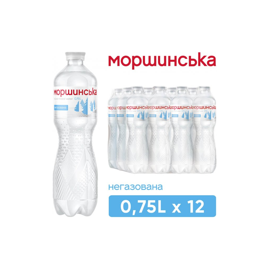 Мінеральна вода Моршинська 0.75 н/газ пет (4820017000543) - изображение 1