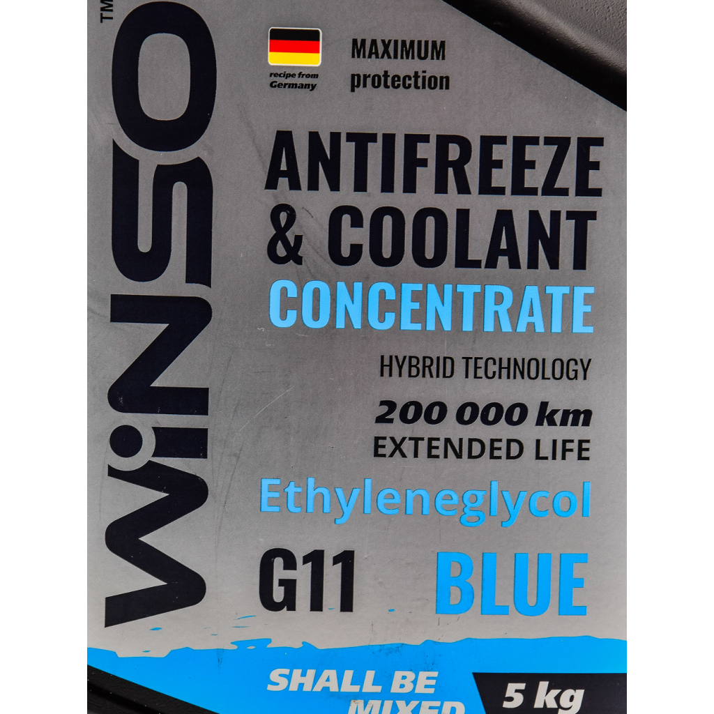 Антифриз WINSO COOLANT CONCENTRATE WINSO BLUE G11 концентрат 5kg (881030) - зображення 2