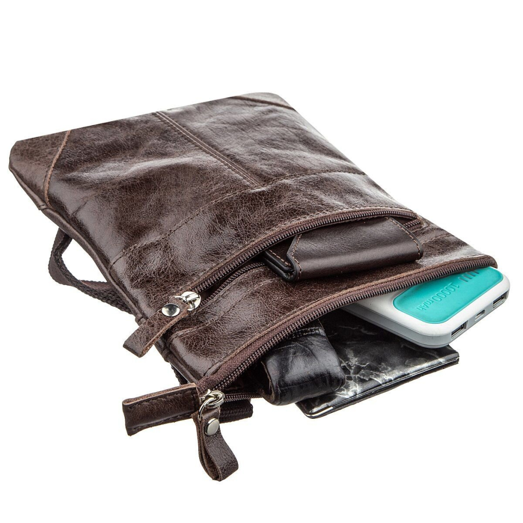 Сумка Shvigel З натуральної шкіри Коричнева (11136) - зображення 5