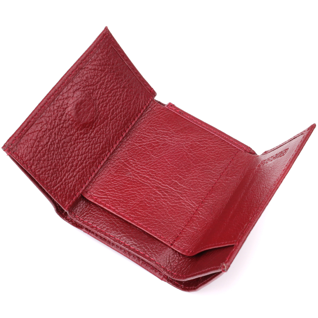 Гаманець ST Leather З натуральної шкіри Бордовий (23082) - зображення 6