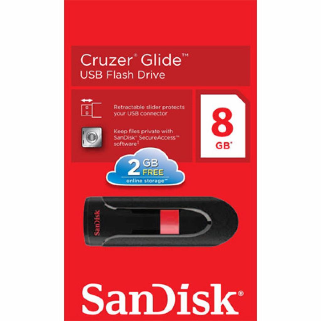 USB флеш накопичувач SanDisk 8Gb Cruzer Glide (SDCZ60-008G-B35) - зображення 3