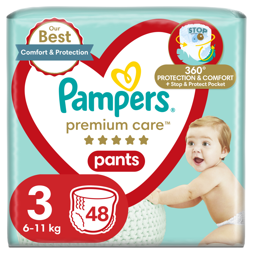 Підгузки Pampers Premium Care Pants Midi Розмір 3 (6-11 кг) 48 шт (8001090759795) - зображення 1