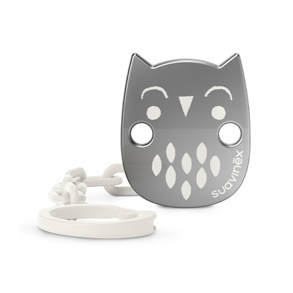 Кліпса для пустушок Suavinex Bonhomia біла (307821) - зображення 1