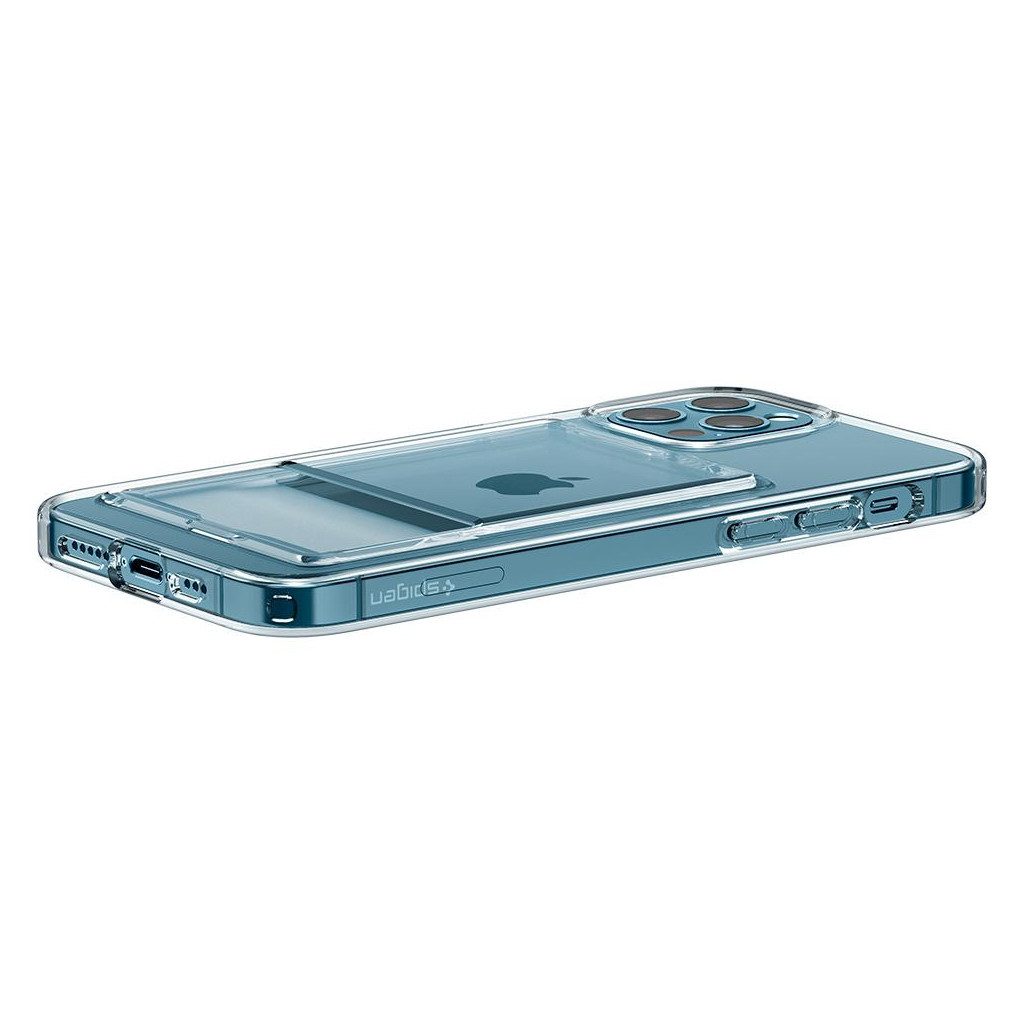 Чохол до мобільного телефона Spigen iPhone 12 /12 Pro Crystal Slot, Crystal Clear (ACS02576) - зображення 6