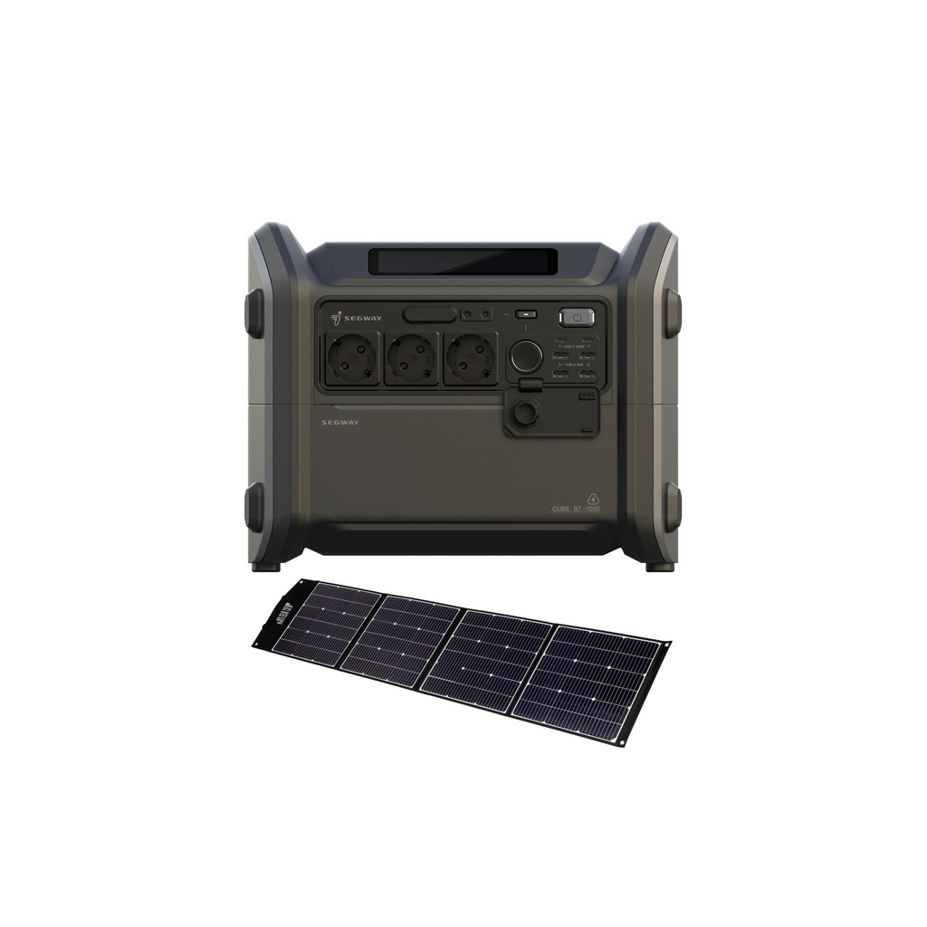 Зарядна станція Segway CUBE 1000, 2200W, 1024W/h + панель 200W (AA.13.04.02.0004-SET200) - зображення 1