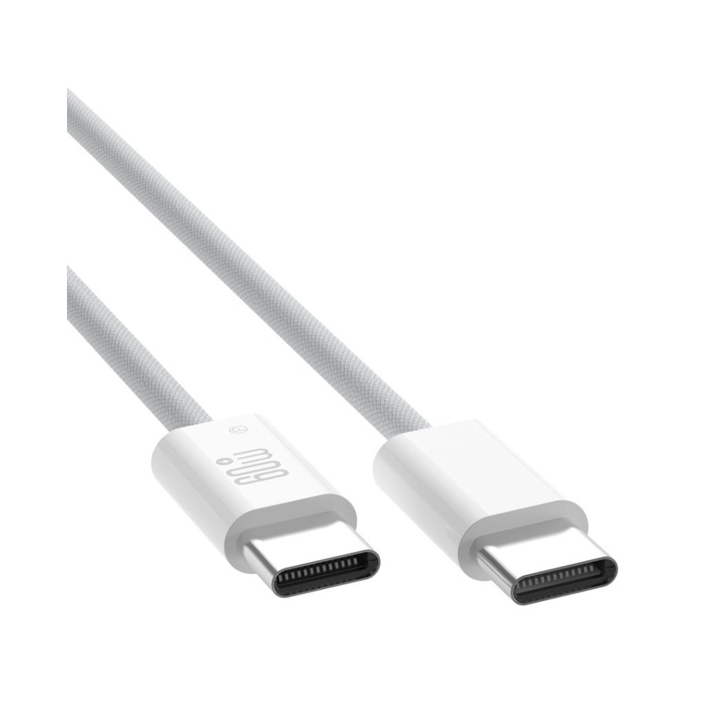 Дата кабель USB-C to USB-C 1.0m 60W white XO (NBQ273_C_White) - зображення 3
