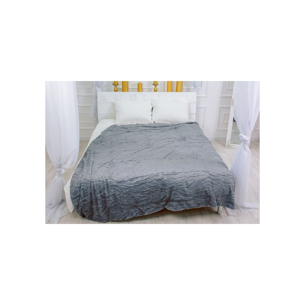 Плед MirSon 1017 Aurora Light gray 180x200 (2200002981941) - зображення 1