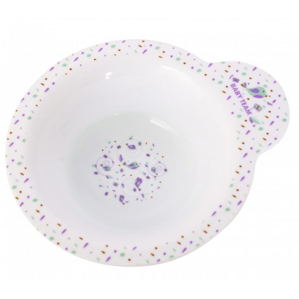 Набір дитячого посуду Baby Team тарілка, миска, чашка (6093) - picture 2
