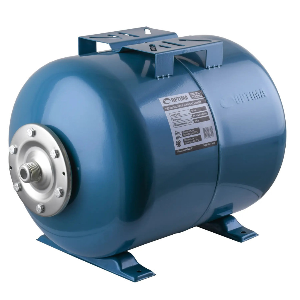 Розширювальний бак Optima 24л, G 1, 10 бар, вуглецева сталь (22774) - зображення 2