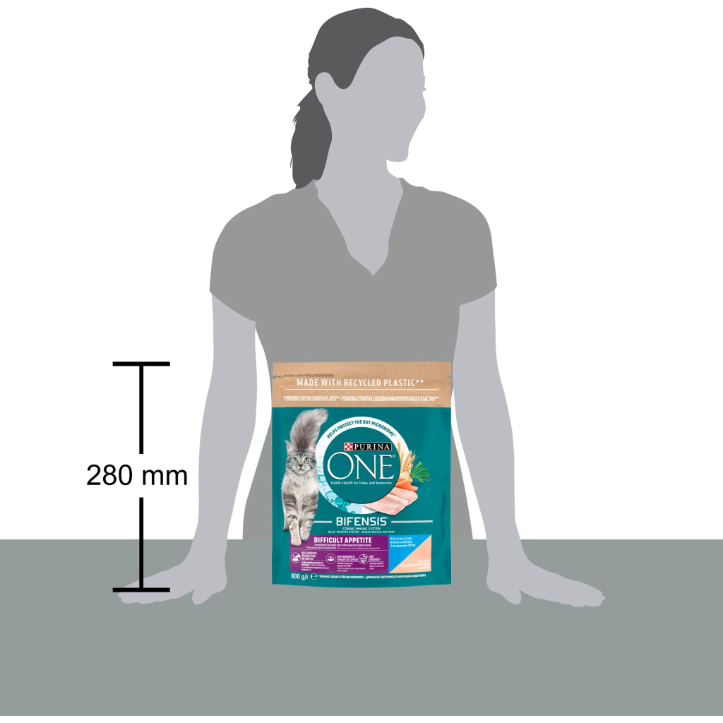 Сухий корм для кішок Purina One Difficult Appetite з вибірковим смаком в їжі, з тріскою та фореллю 800 г (8445290073549) - зображення 5