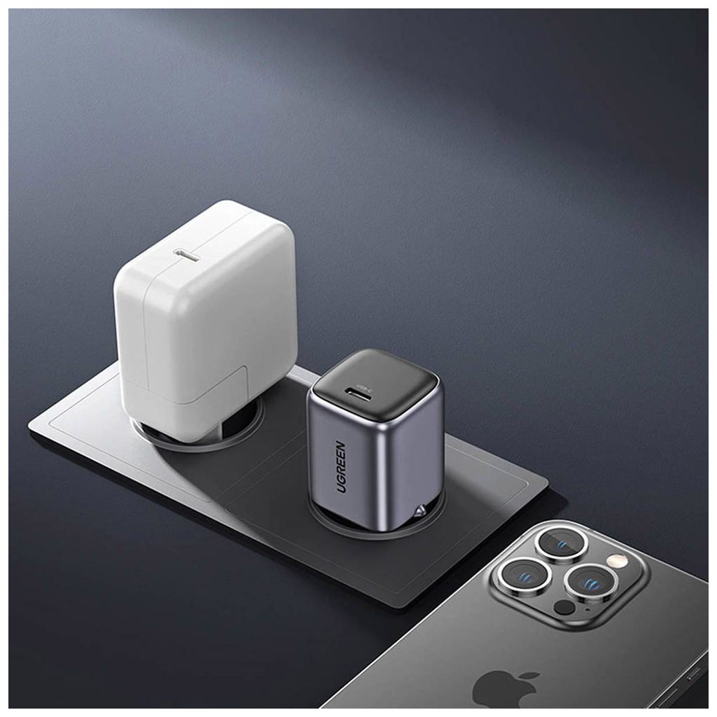 Зарядний пристрій Ugreen 20W USB C PD Nexode mini Charger CD318 (90664) - зображення 4