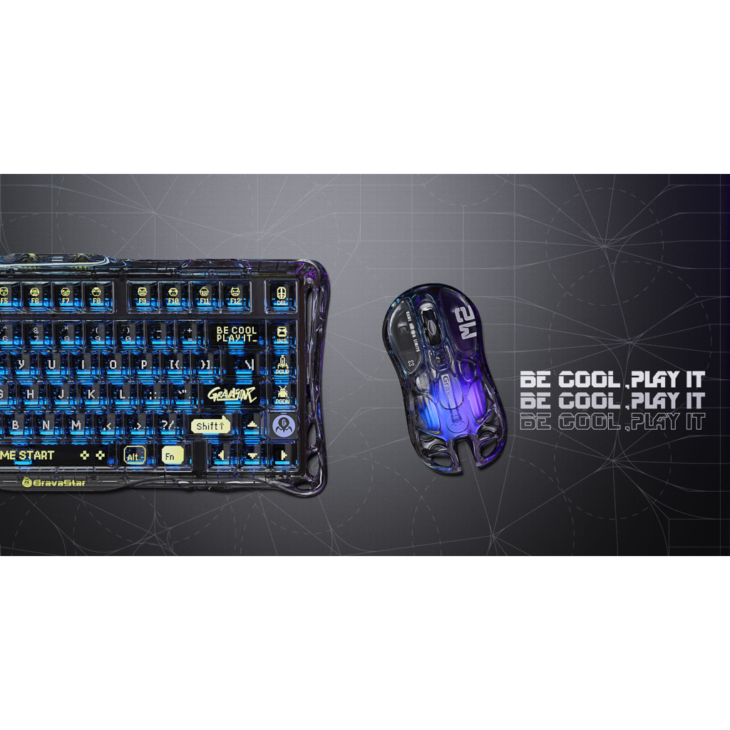 Мишка GravaStar Mercury M2 Transparent Black (GRAVASTARM2_XTAL_BLK) - зображення 5