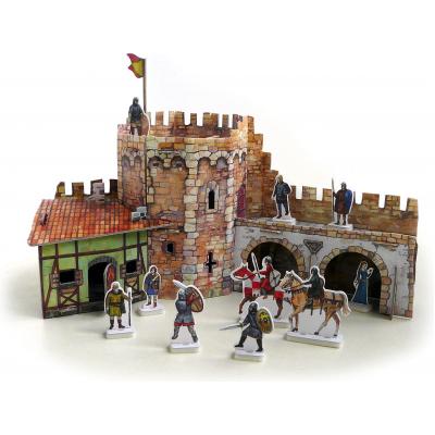 Збірна модель Умная бумага Кутова вежа серії Середньовічне місто (253) - зображення 3