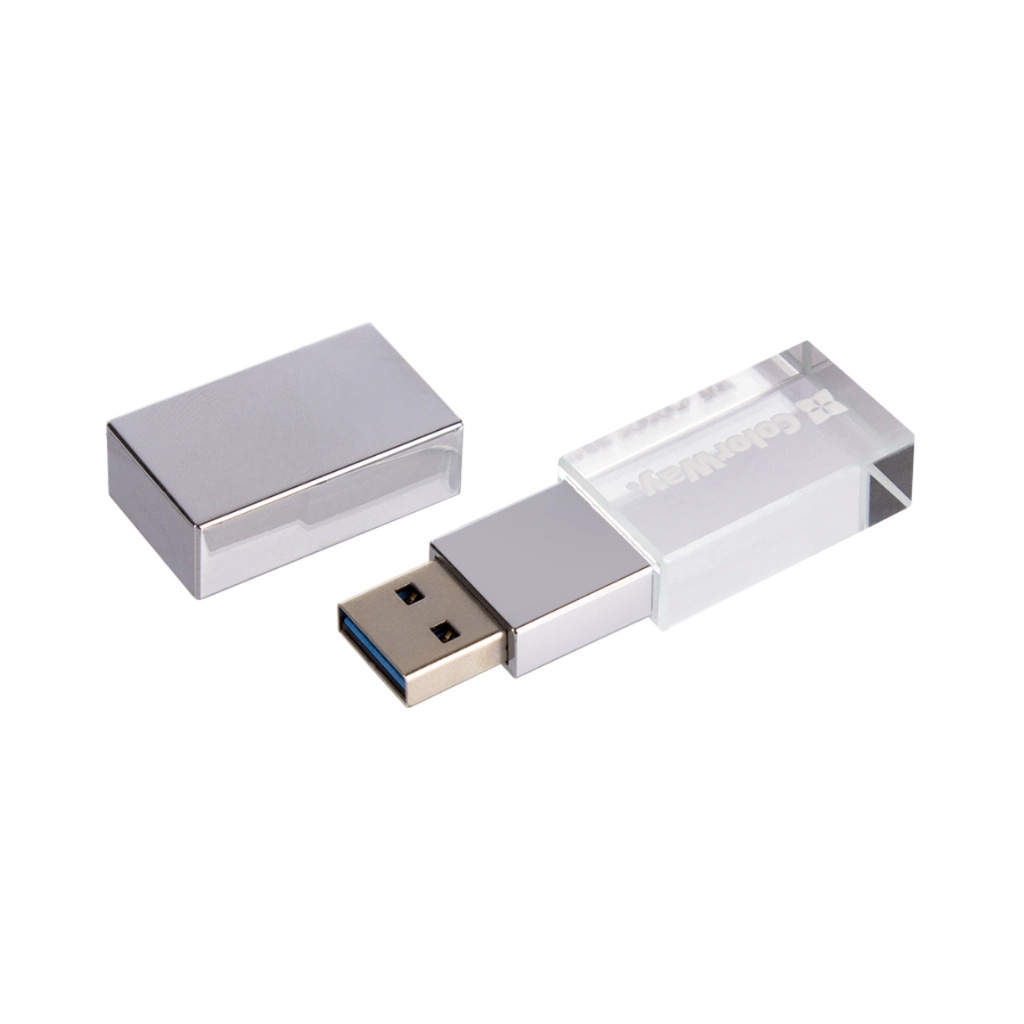 USB флеш накопичувач ColorWay 32GB 3.0 Transparent (CW-USBCL32) - изображение 3