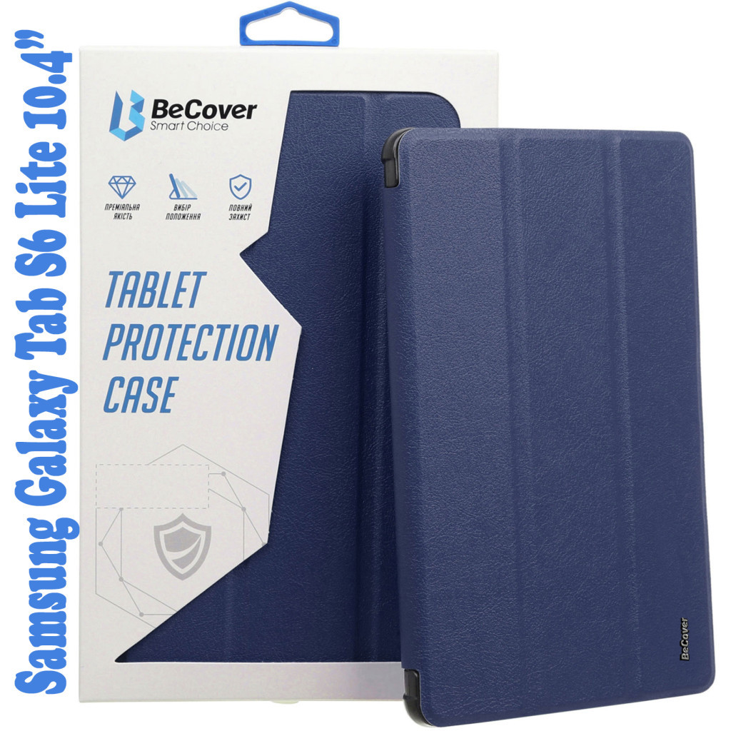 Чохол до планшета BeCover Soft Edge Pencil Mount Samsung Galaxy Tab S6 Lite 10.4 P610/P613/P615/P619 Deep Blue (708352) - зображення 1