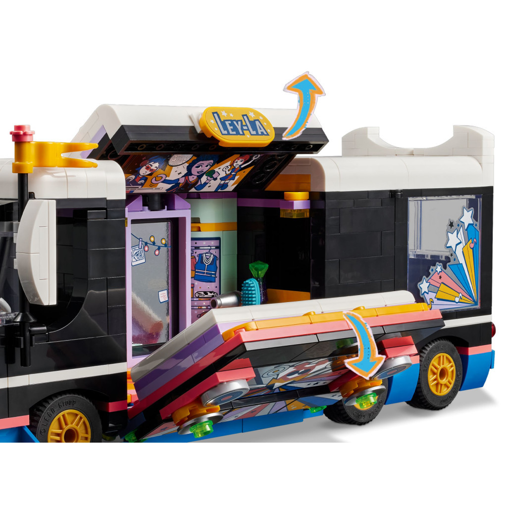 Конструктор LEGO Friends Автобус для музичного туру поп-зірки 845 деталей (42619) - зображення 4