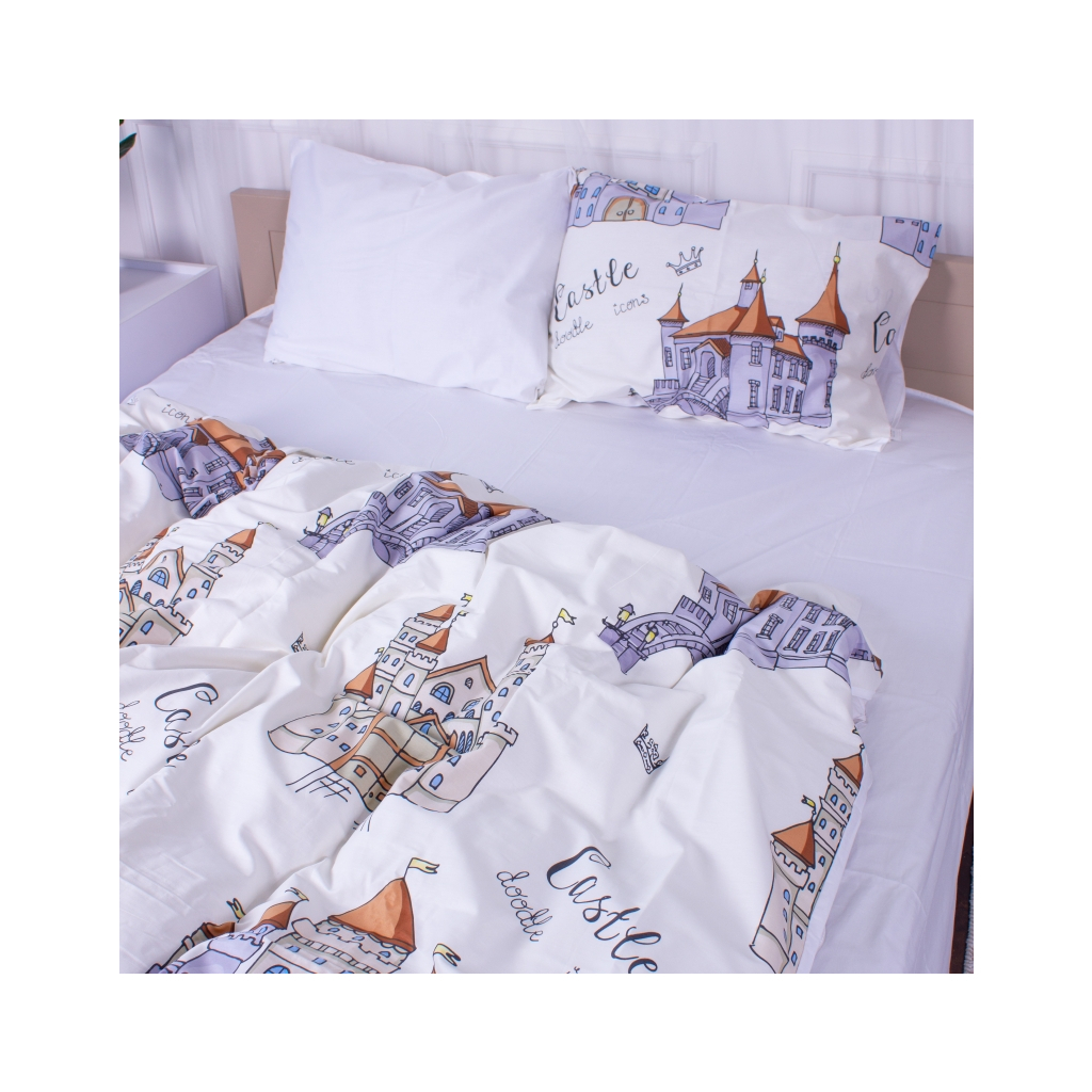 Постільна білизна MirSon Сатин 22-1332 Castle Сімейна 160х220 (2200005162484) - зображення 7