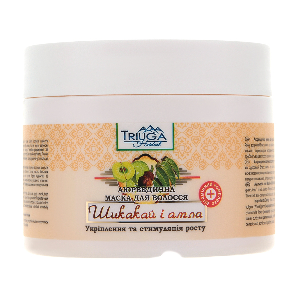 Маска для волосся Triuga Шикакай і амла Зміцнення та ріст 300 мл (4820164640401) - зображення 1