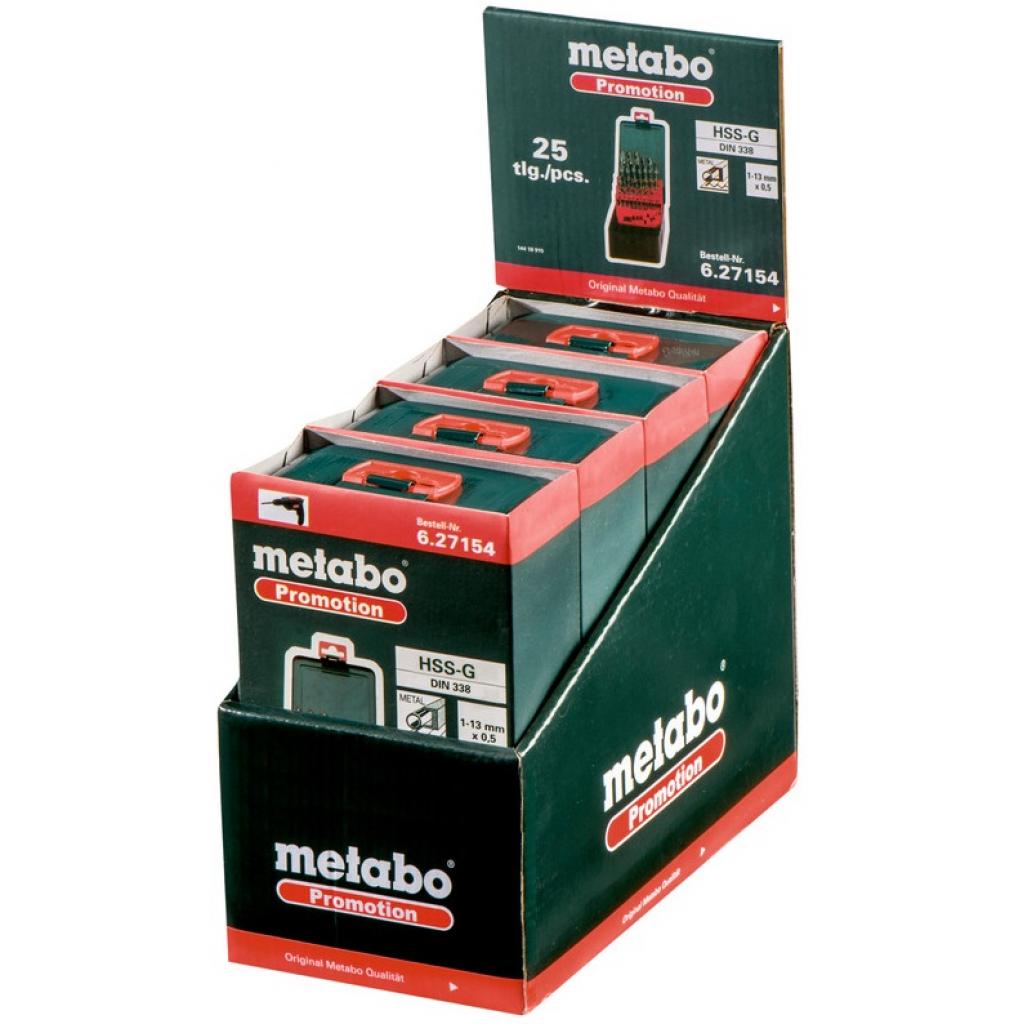 Набір свердл Metabo HSS-G 25шт. Promotion (627154000) - зображення 2