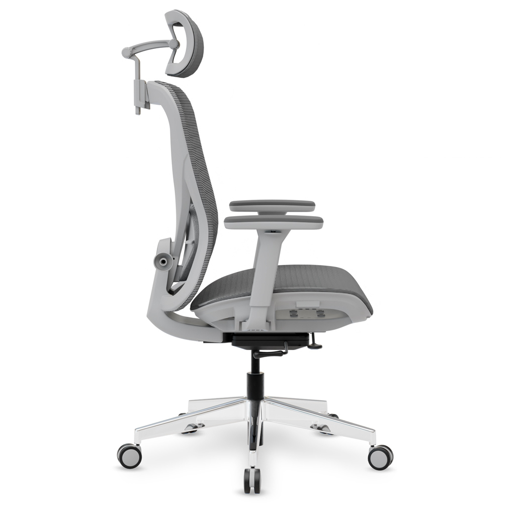 Офісне крісло Mealux Q1 Air Grey (HF-Q1 M/G) - зображення 7