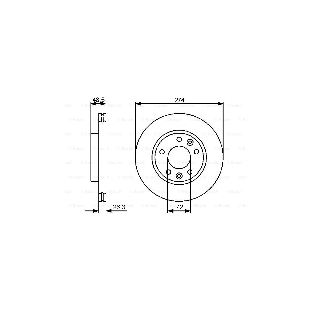 Гальмівний диск Bosch 0 986 479 444 - зображення 5
