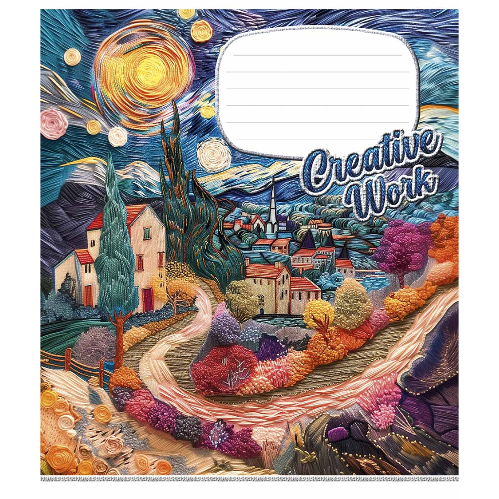 Зошит Школярик Creative work 18 аркушів лінія (018-3537L) - зображення 5