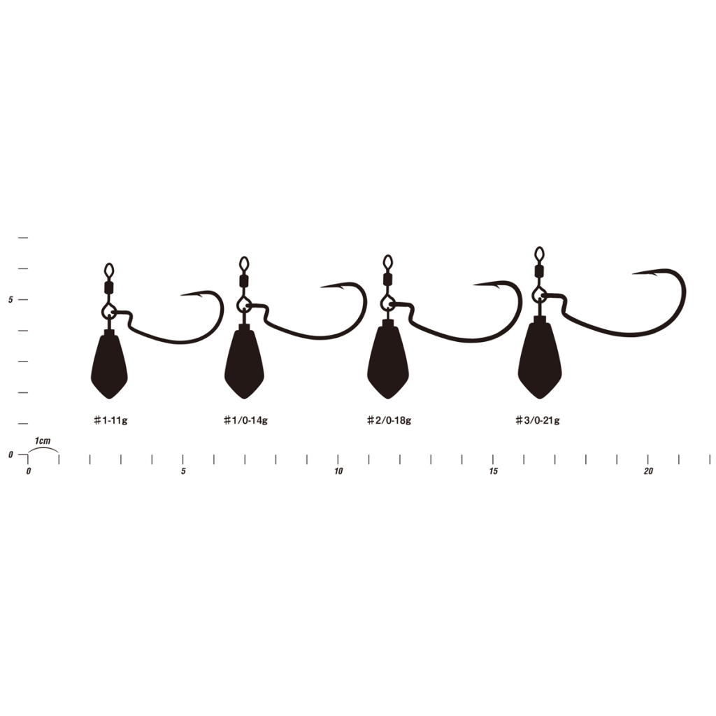 Монтаж Decoy Worm313 Zero-Dan Rock 1 11.0g (2шт/уп) (1562.10.27) - изображение 3