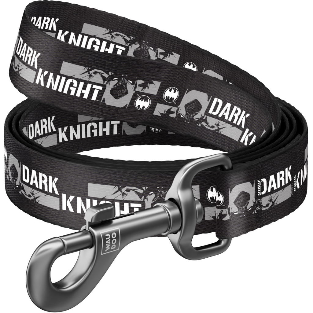 Повідок для собак WAUDOG Nylon "Темний лицар" XS Ш 10 мм (0110-2011) - зображення 1