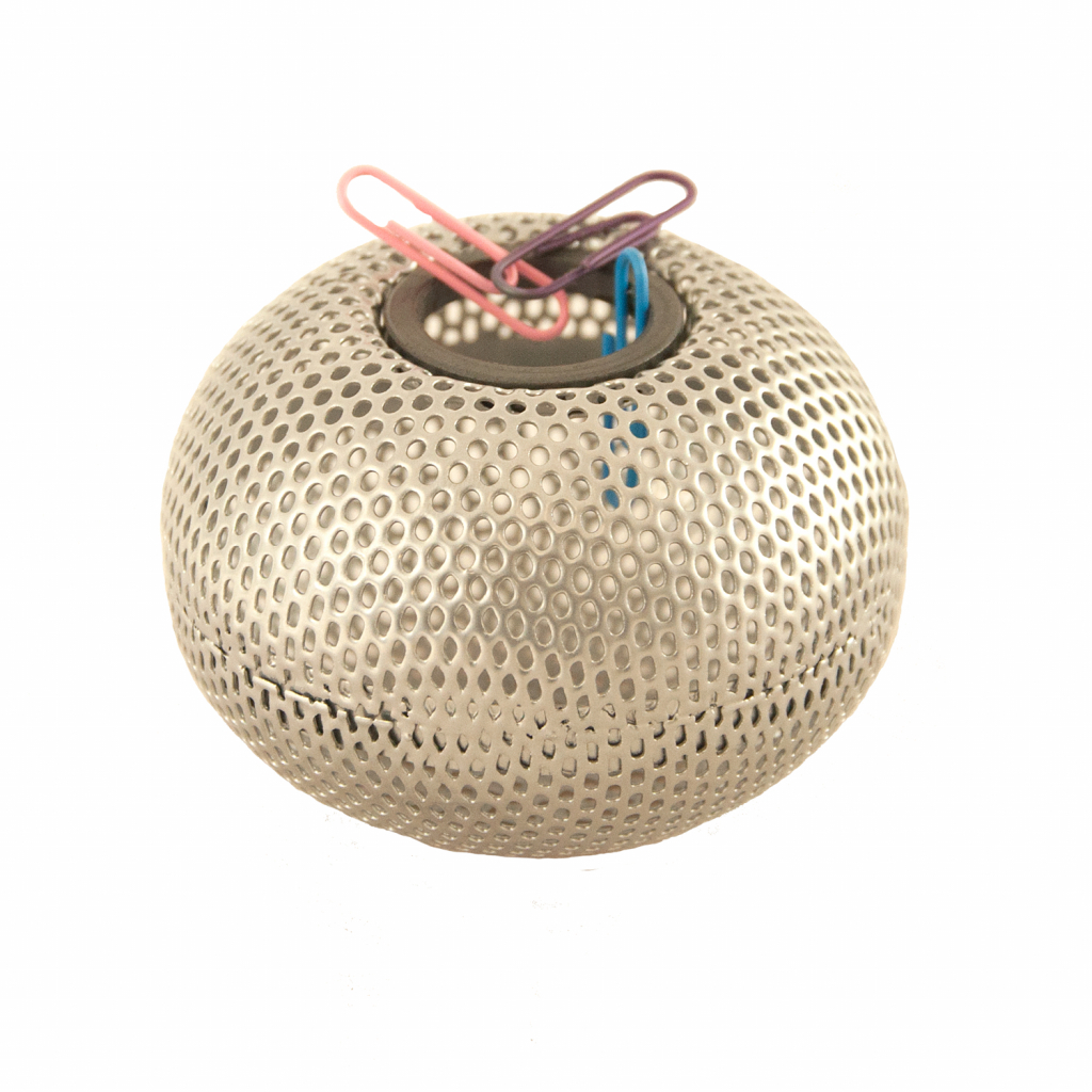 Підставка для скріпок Buromax ШАР, 75х54 мм, металева, срібляста (BM.6220-24) - зображення 2