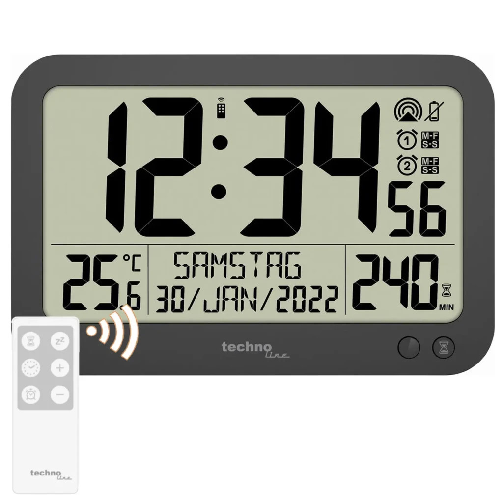 Настінний годинник Technoline WS8026 Black (DAS302460) - зображення 2