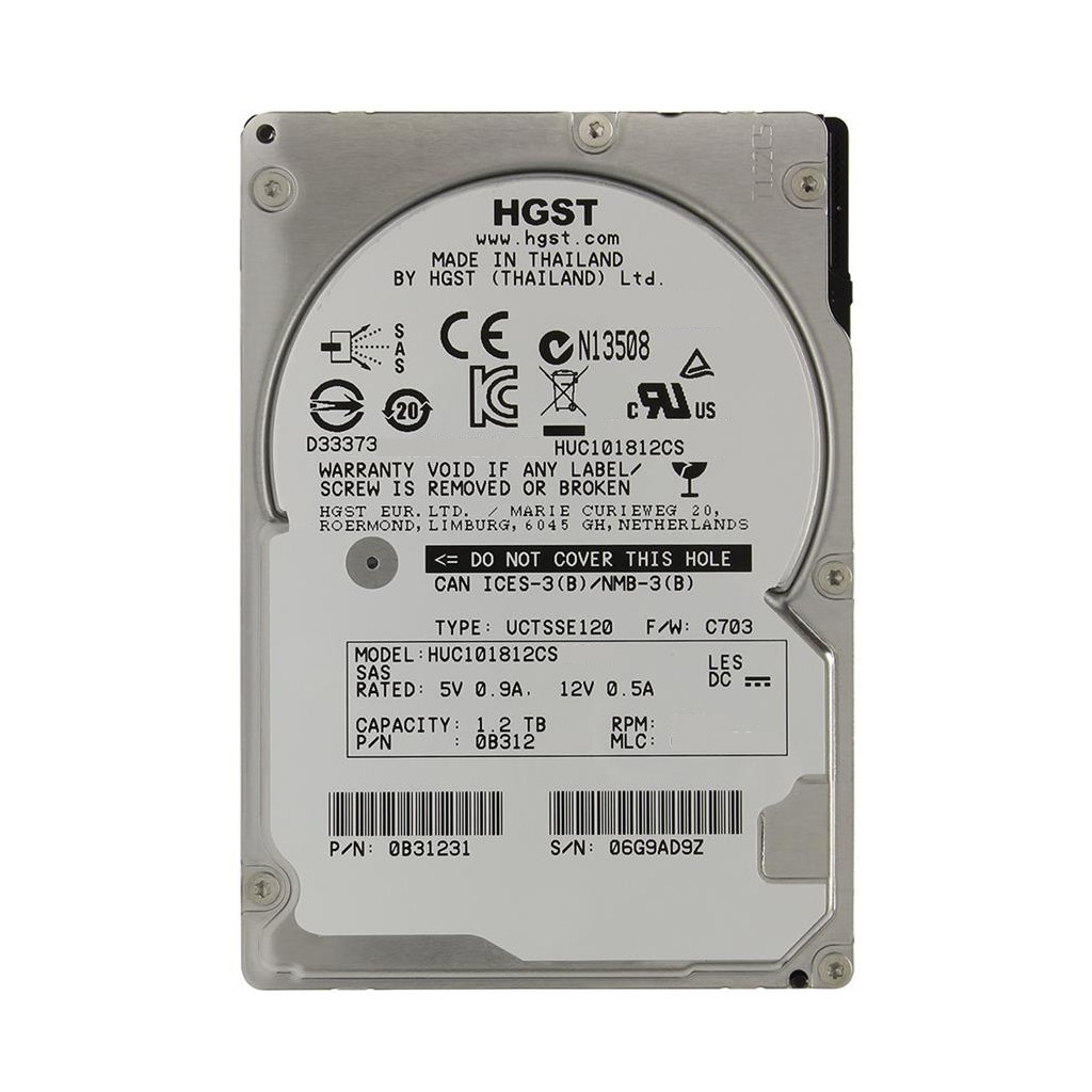 Жорсткий диск для сервера 1.2TB WDC Hitachi HGST (0B31240 / HUC101812CS4204) - зображення 1