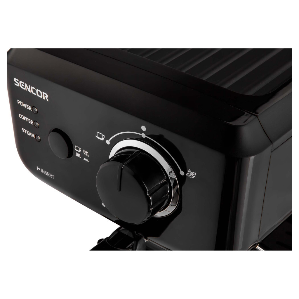 Ріжкова кавоварка еспресо Sencor SES 1710BK (SES1710BK) - зображення 6