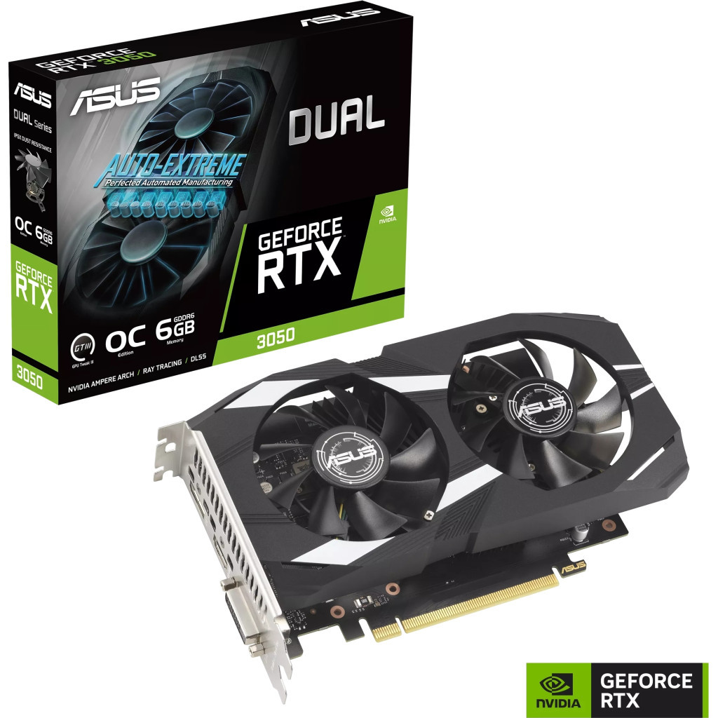 Відеокарта ASUS GeForce RTX3050 6Gb DUAL OC (DUAL-RTX3050-O6G) - зображення 12